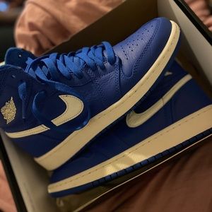 Royal Blue and White Jordan 1s